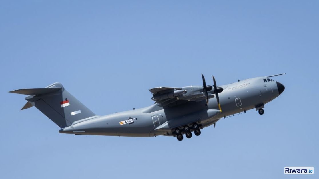Pesawat Airbus A400M yang dioperasikan TNI AU
